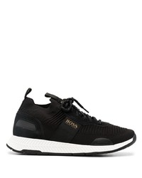 BOSS HUGO BOSS Logo Patch Lace Up Sneakers