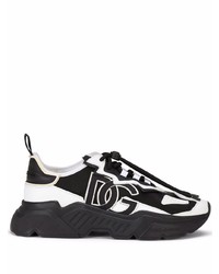Dolce & Gabbana Logo Patch Lace Up Sneakers
