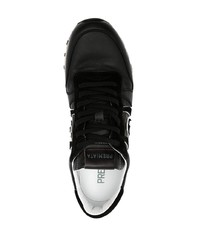 Premiata Logo Patch Low Top Leather Sneakers