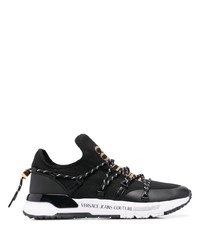 VERSACE JEANS COUTURE Logo Print Knit Sneakers