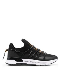 VERSACE JEANS COUTURE Logo Print Knit Sneakers