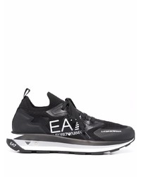 Ea7 Emporio Armani Logo Print Low Top Sneakers