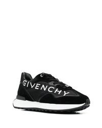 Givenchy Logo Print Panelled Lace Up Sneakers