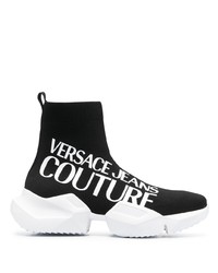 VERSACE JEANS COUTURE Logo Print Sock Sneakers