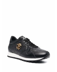 Roberto Cavalli Mirror Snake Low Top Sneakers