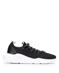 Canali Monochrome Lace Up Sneakers