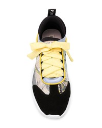 Emilio Pucci Panelled Lace Up Sneakers