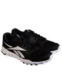 Reebok Realflex Advance Gp Black Gravel White Athletic Running Shoes