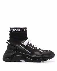 VERSACE JEANS COUTURE Sock Style High Top Sneakers