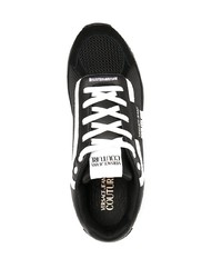 VERSACE JEANS COUTURE Suede Panel Low Top Sneakers