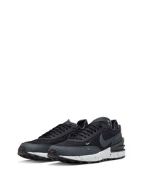 Nike Waffle One Crater Sneaker In Blackanthracitegreyvolt At Nordstrom
