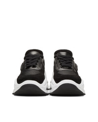 DSQUARED2 White And Black Backyard Punk The Giant Hike Sneakers