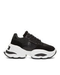 DSQUARED2 White And Black Backyard Punk The Giant Hike Sneakers