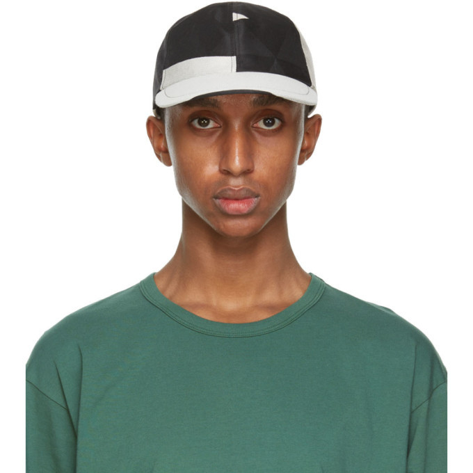 Issey Miyake Men Black And White Triangle Cap, $175 | SSENSE | Lookastic