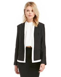 Cameo Your Side Blazer In Black White Xs