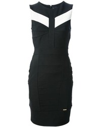 Just Cavalli Contrast Panel Fitted Dress