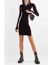 Opening Ceremony Optic Med Color Block Stretch Knit Mini Dress