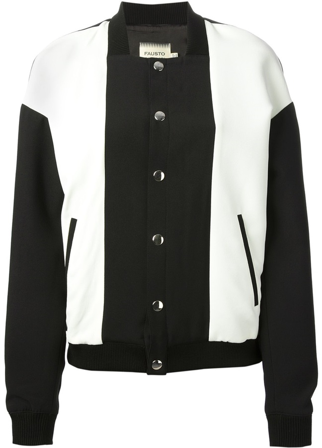 Fausto Puglisi Colour Block Bomber Jacket, $1,181 | farfetch.com ...