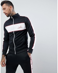 The Couture Club Muscle Fit Track Jacket In Black With