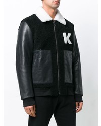 Karl Lagerfeld Shearling Biker Jacket