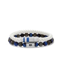 Ben Sherman Leather Bead Bracelet Set