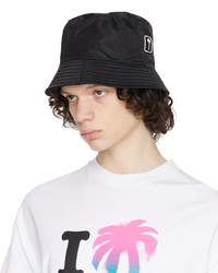 Palm Angels Black Pxp Bucket Hat