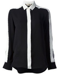 black and white blouse