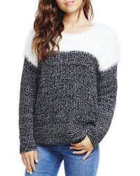 Two By Vince Camuto Eyelash And Marled Knit Sweater