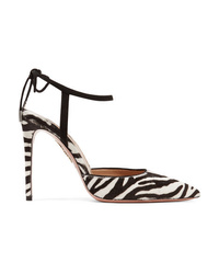 Black and White Calf Hair Pumps