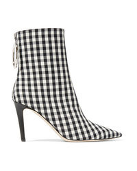 Monse Gingham Canvas Sock Boots