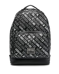 VERSACE JEANS COUTURE All Over Logo Print Backpack
