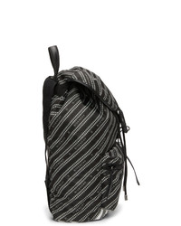 Givenchy Black And White Chain Backpack