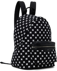Amiri Black Canvas Logo All Over Backpack