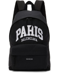 Balenciaga Black Paris Cities Backpack