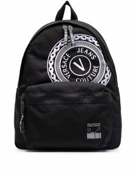 VERSACE JEANS COUTURE Embroidered Logo Zipped Backpack
