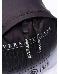 VERSACE JEANS COUTURE Logo Embroidered Zipped Backpack