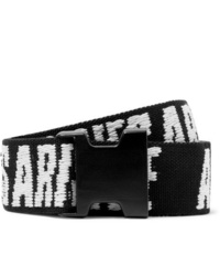 Aries 4cm Logo Jacquard Webbing Belt