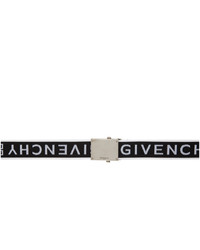 Givenchy Black And White Logo Tape Belt