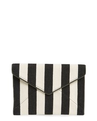 Black and White Canvas Clutch