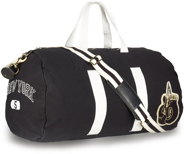 Polo Ralph Lauren Canvas Boxing Duffel Bag, $198 | Macy's | Lookastic