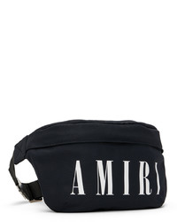 Amiri Black Nylon Bum Bag