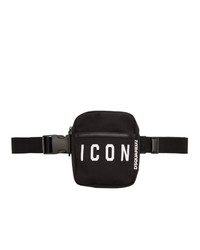DSQUARED2 Black Nylon Icon Belt Bag