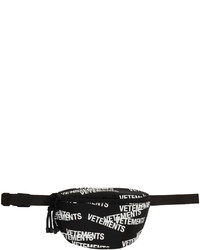Vetements Black White Stamped Logo Belt Bag