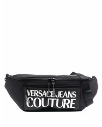 VERSACE JEANS COUTURE Logo Print Faux Leather Belt Bag