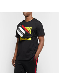 Givenchy Logo Webbing Trimmed Colour Block Shell Belt Bag