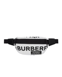 Burberry White Sonny Graphic Belt Bag