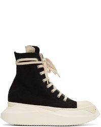 Rick Owens DRKSHDW Black Abstract High Sneakers