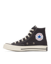 Converse Black And Grey Reconstructed Chuck 70 High Sneakers