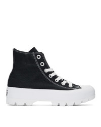 Converse Black And White Ctas Lugged Hi Sneakers