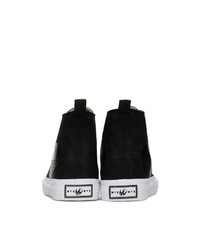 McQ Alexander McQueen Black And White Plimsoll High Sneakers